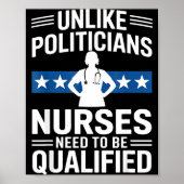 Unlike Liticians Nurses Need To Be Qualified Sarca Poster (Voorkant)