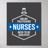 Unlike Liticians Nurses Need To Be Qualified Sarca Poster (Voorkant)