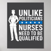 Unlike Liticians Nurses Need To Be Qualified Sarca Poster (Voorkant)