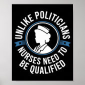 Unlike Liticians Nurses Need To Be Qualified Sarca Poster (Voorkant)