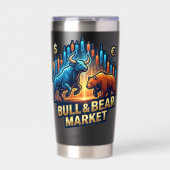 Unlimited Trading Stock Market Chart Athletic Geïsoleerde Drinkbeker (Voorkant)