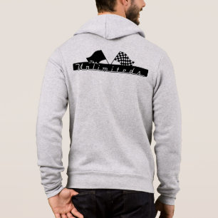 Unlimiteds capuchontrui gekruiste vlaggen hoodie