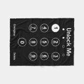 Unlock Me Phone Pcode Funny Gaming Christmas Gift Fleece Deken (Voorkant (Horizontaal))