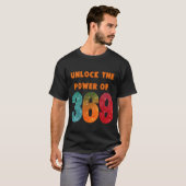 unlock the power, tshirt with magic Tesla numbers  (Voorkant volledig)