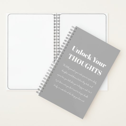 Unlock Your Thoughts | Minimal Journal Notitieboek (Binnen)