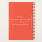 Unlock Your Thoughts | Minimal Journal - Red Notitieboek (Achterkant)