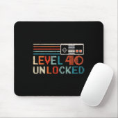 Unlocked Level 40 Birthday Boy Video Game Controll Muismat (Met muis)