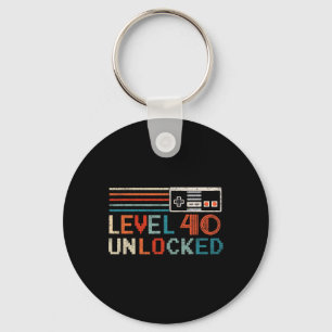 Unlocked Level 40 Birthday Boy Video Game Controll Sleutelhanger