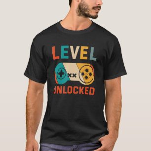 Unlocked Level 40 Birthday Boy Video Game Controll T-shirt