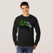 Unlucky AF Skeleton Hand St.Patrick Day Clover T-shirt (Voorkant volledig)