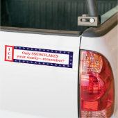Unmask ICE Snowflakes Bumper Sticker (Op Truck)