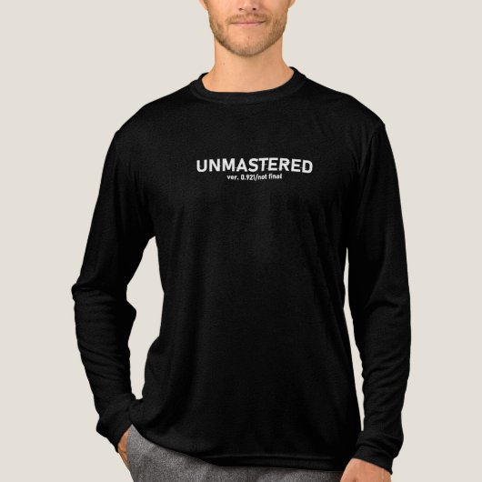 Unmastered Audio - Creative Glitch Style V2 Tri-Blend Shirt (Voorkant volledig)