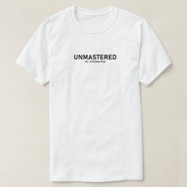 Unmastered Audio T-shirt - Creative Glitch Style