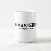 Unmastered Audio T-shirt - Creative Glitch Style Koffiemok (Center)