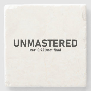 Unmastered Audio T-shirt - Creative Glitch Style Stenen Onderzetter