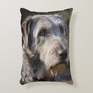 Unmpressed Majesty: The Wolfhounds Stoic Gaze (De  Accent Kussen
