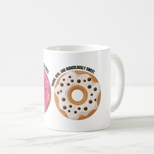 unny Donut Mug – Real & Ridiculously Tasty Koffiemok (Voorkant rechts)