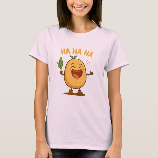 unny Laughing Potato Women’s T-Shirt (Voorkant)