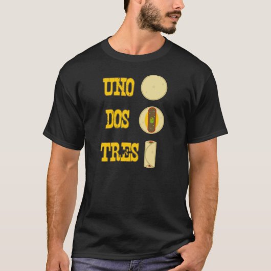 Uno Dos Tres Burrito Tshirt (Voorkant)