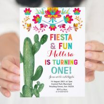 Uno Fiesta Eerste Verjaardag Cactus Party