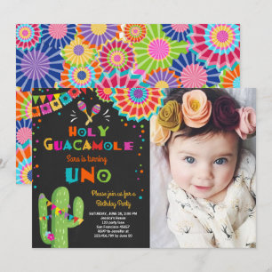 Uno Fiesta First Birthday, Cactus Party Kaart