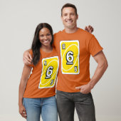 UNO Halloween Gele 6 Kaart T-shirt (Unisex)