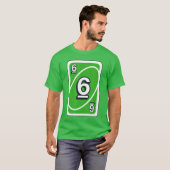 UNO Halloween Groen 6 Kaart T-shirt (Voorkant volledig)