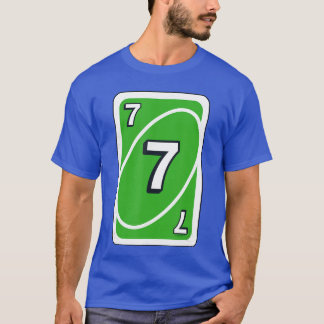 UNO Halloween Groene 7 Kaart T-shirt