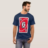 UNO Halloween Rode 6 Kaart T-shirt (Voorkant volledig)