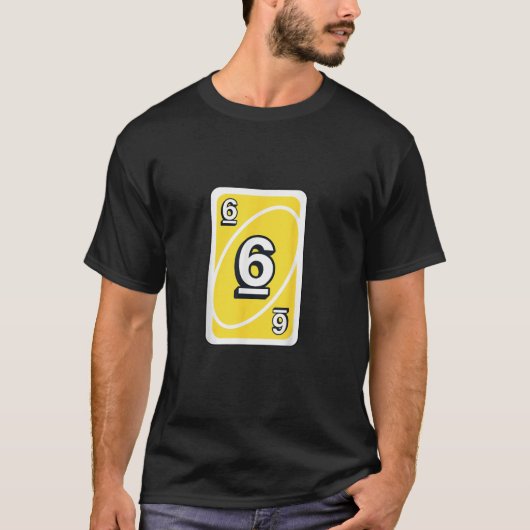 UNO Halloween Yellow 6" Card T-shirt (Voorkant)