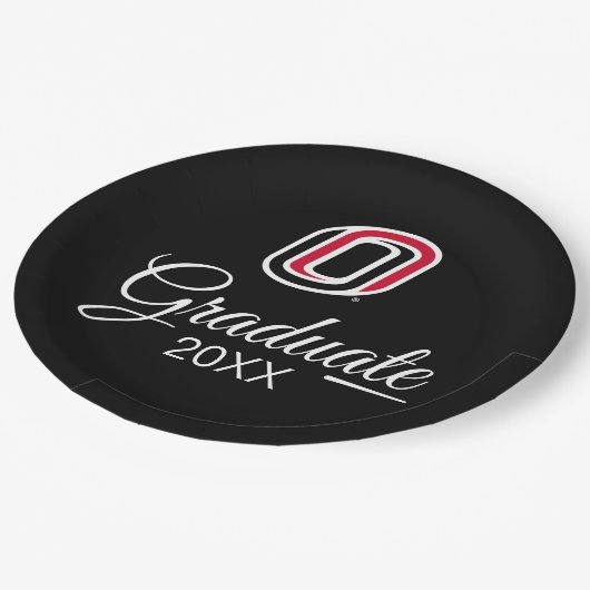 UNO Mavericks Afstuderen Papieren Bordje (Gekanteld)