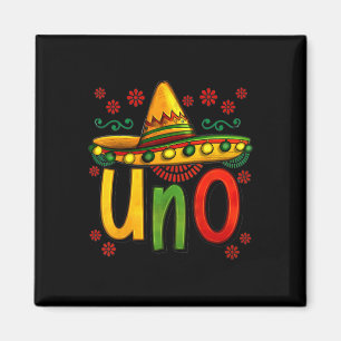 Uno Mijn eerste Mexicaanse verjaardag Cinco de May Magneet