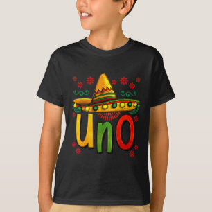 Uno Mijn eerste Mexicaanse verjaardag Cinco de May T-shirt