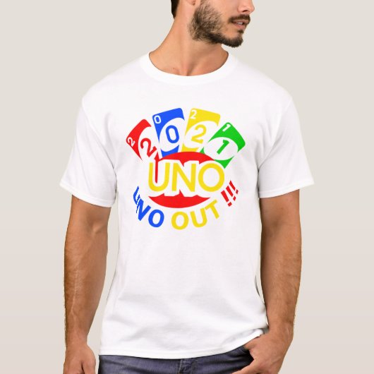 Uno-out 2021 White T-Shirt (Voorkant)