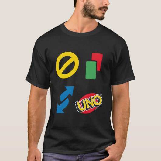 Uno-pictogrammen T-shirt (Voorkant)
