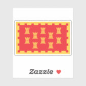 Unofficial flag of Greater Manchester, England Sticker (Vel)