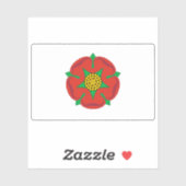 Unofficial flag of Lancashire,England (until 2008) Sticker (Vel)