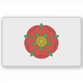 Unofficial flag of Lancashire,England (until 2008) Sticker (Voorkant)
