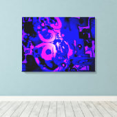 "UnPhysical Graffitti: Spooky", omgepakt Canvas Afdruk (Insitu (Houten vloer))