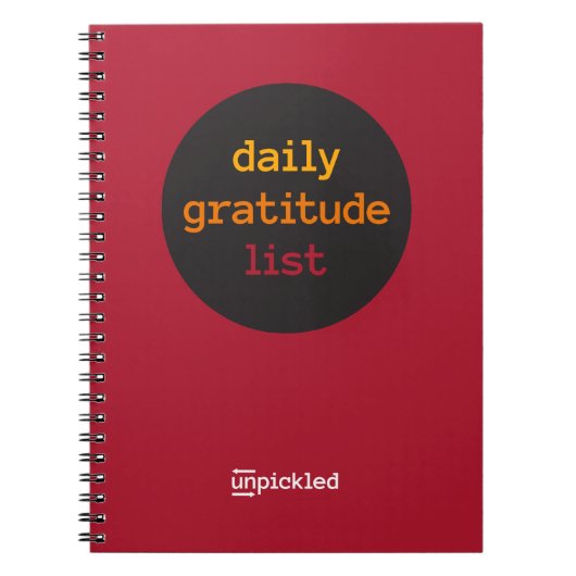 UnPicked Gratitude Journal Notitieboek (Voorkant)