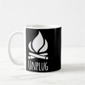 Unplug Kamp Kampeer Vuurplaats Vreugdevuur Rustiek Koffiemok (Links)