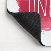 UNPLUG Tekst op de Muismat van de Rode Verf (Hoek)