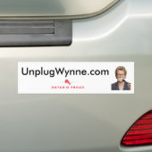 Unplug Wynne Bumpersticker (Op auto)