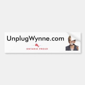 Unplug Wynne Bumpersticker