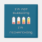 Unplugged &amp; Energized_ Cool Battery Design  Magneet (Voorkant)