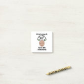 Unplugged Buiten Mijn Geest Geef Me Soms Grappig Post-it® Notes (Op bureau)
