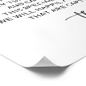 Unplugged Ceremony 12x16 Sign Poster (Hoek)