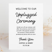 Unplugged Ceremony Eenvoudig Modern Chic Wedding S