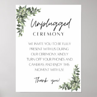 Unplugged Ceremony-Poster Poster
