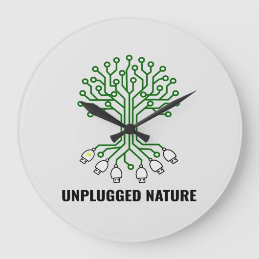 Unplugged Nature Circuit Tree USB Grote Klok (Voorkant)